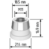 Керамический держатель сопла D21,4 (M11) для Raytools  арт.120515092A - st-e.info - Ленинск-Кузнецкий