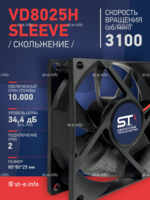 Вентилятор VD8025H sleeve (скольжение) 24V - st-e.info - Ленинск-Кузнецкий